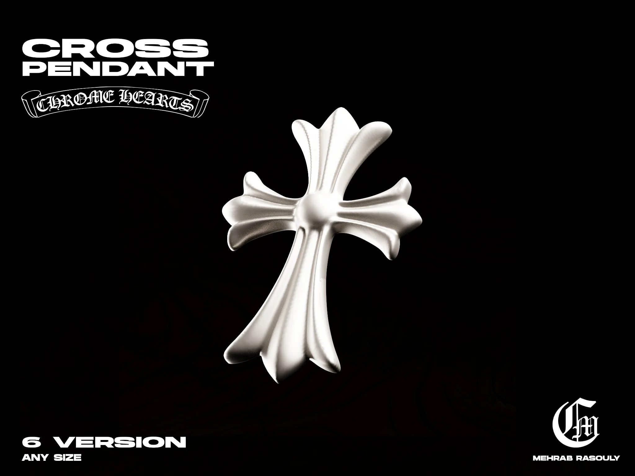 Chrome Hearts Cross Pendant (6 Version) — view 3