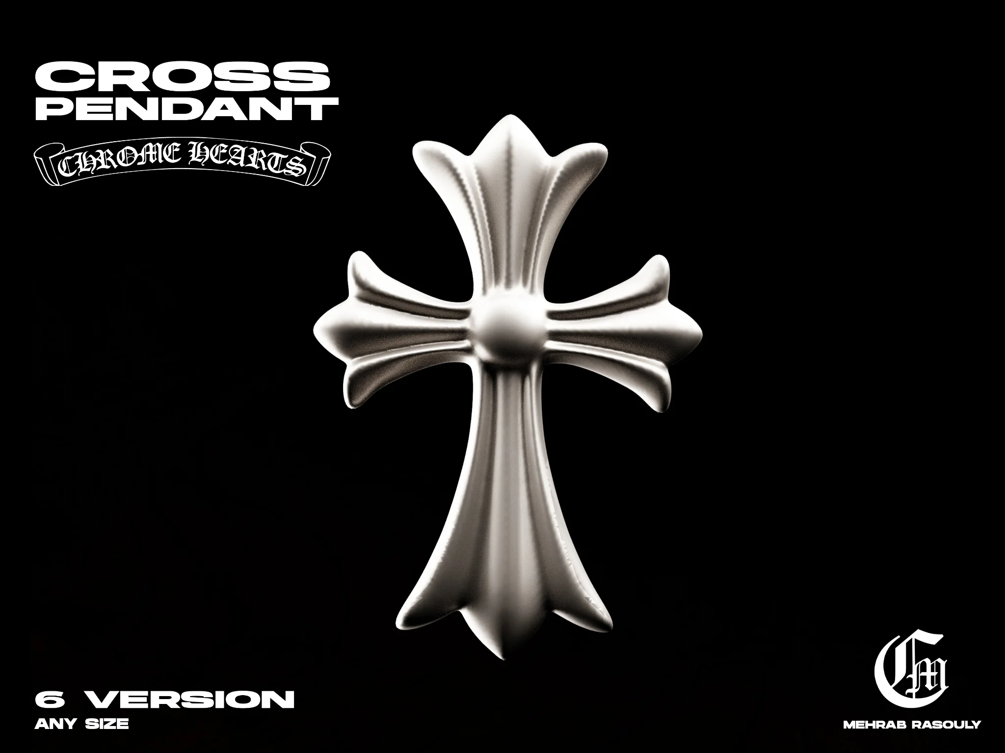 Chrome Hearts Cross Pendant (6 Version) — view 2