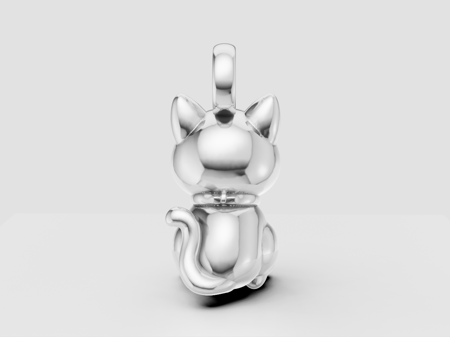 Cat Charm 3D Model — view 4
