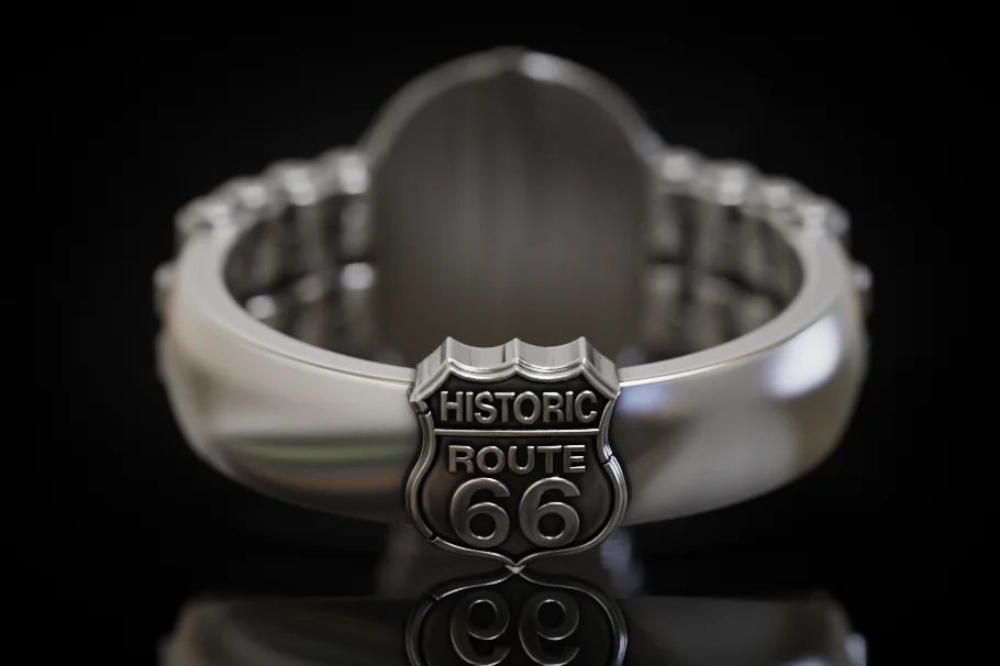 Biker Helmet Head Ring Historic Route 66 — view 2