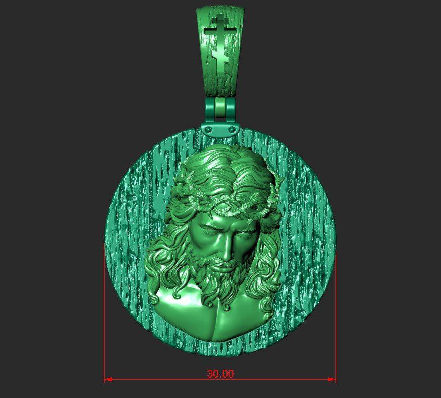 CROWN OF THORNS - Jesus Christ Pendant | Jewelry 3D Model STL — view 6