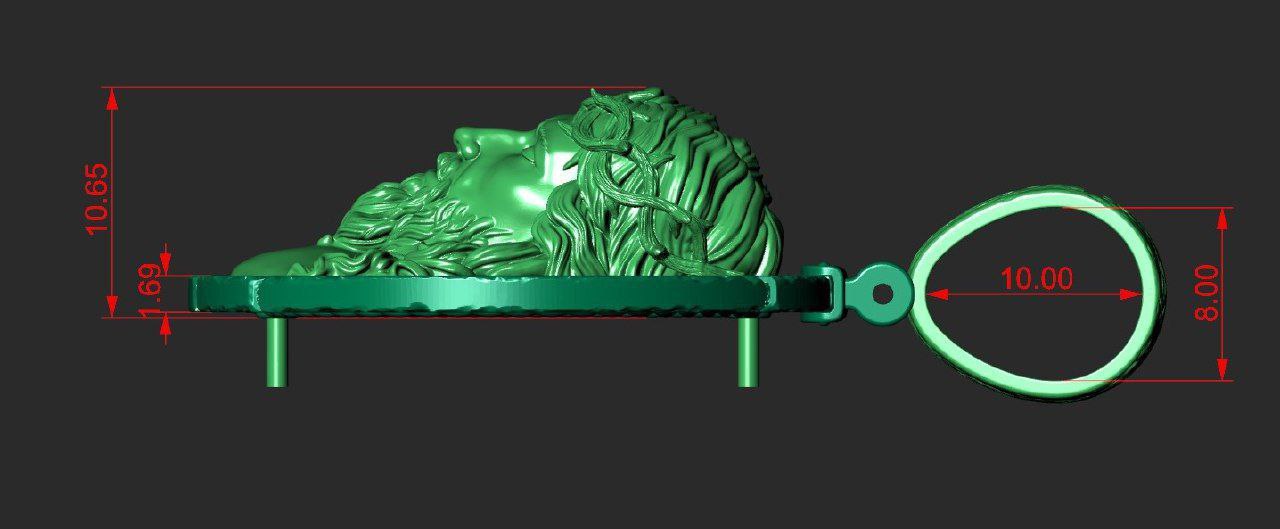 CROWN OF THORNS - Jesus Christ Pendant | Jewelry 3D Model STL — view 5