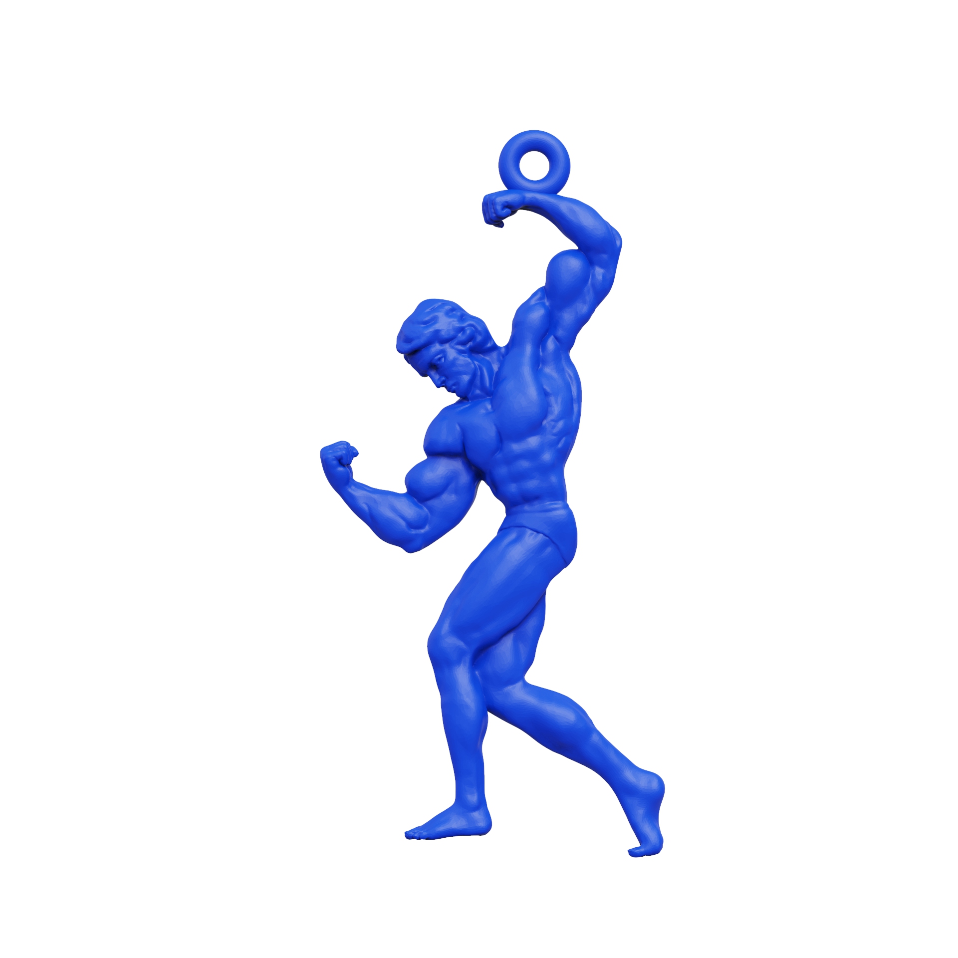 Iconic Bodybuilder Pose Pendant STL — view 5