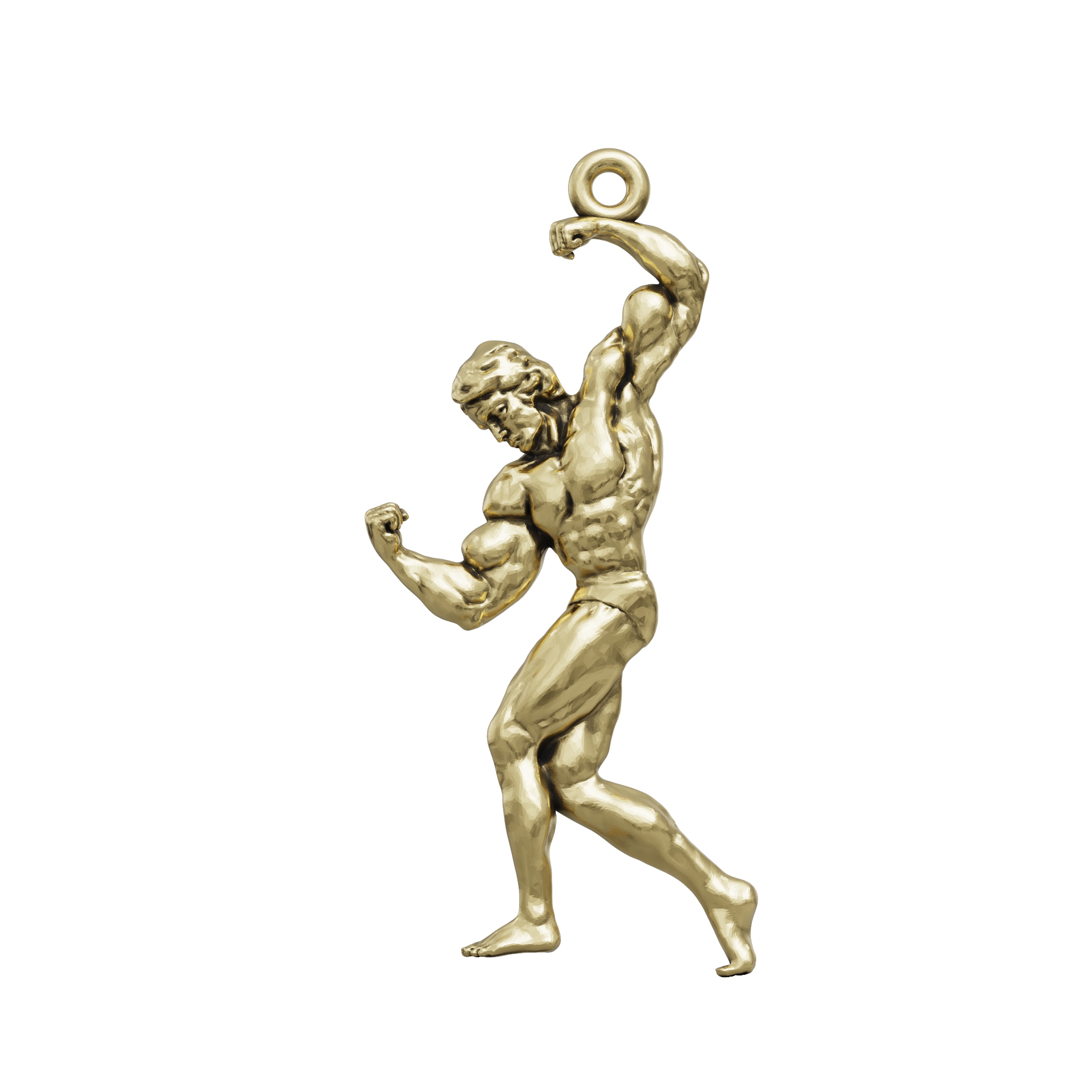 Iconic Bodybuilder Pose Pendant STL — view 6