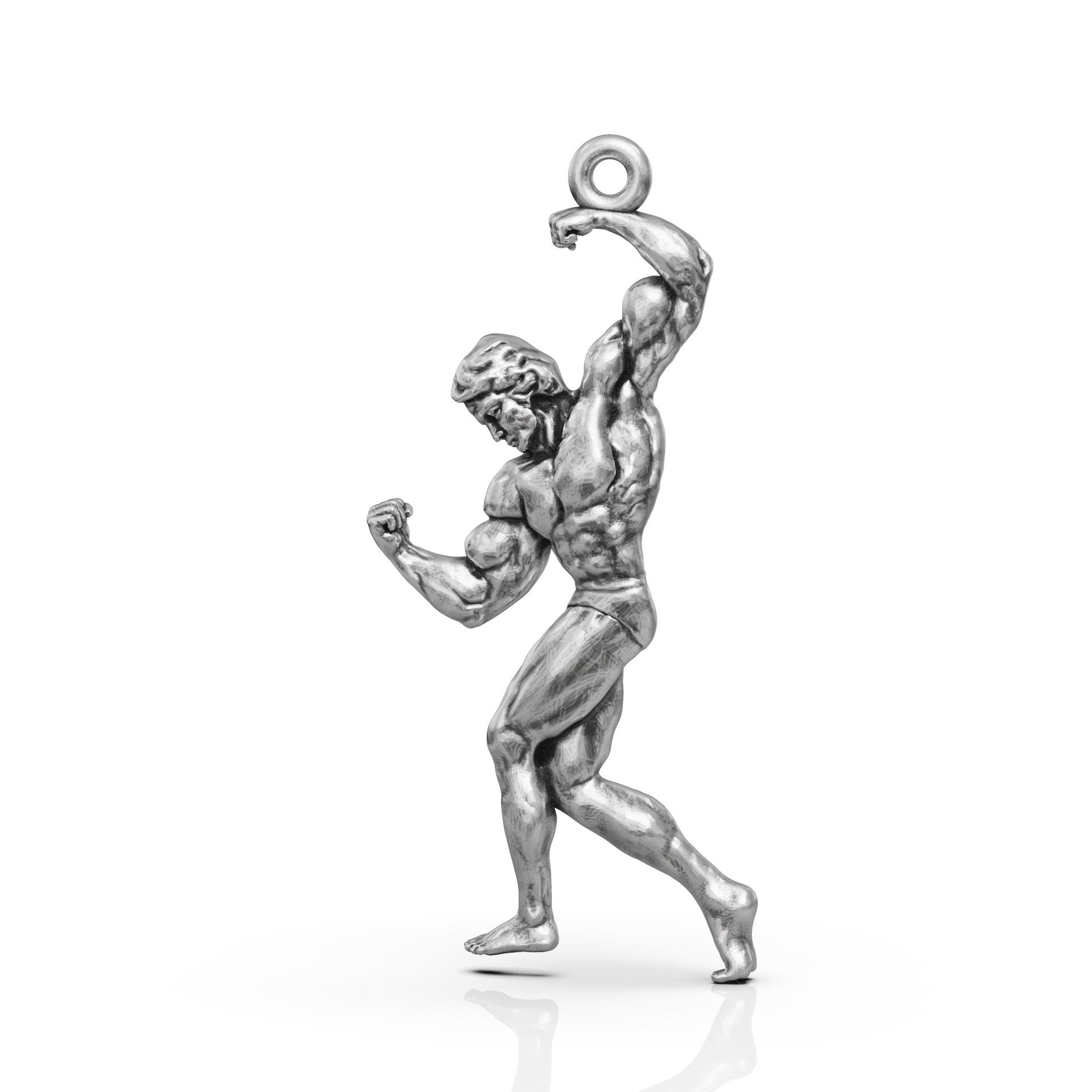 Iconic Bodybuilder Pose Pendant STL — view 7