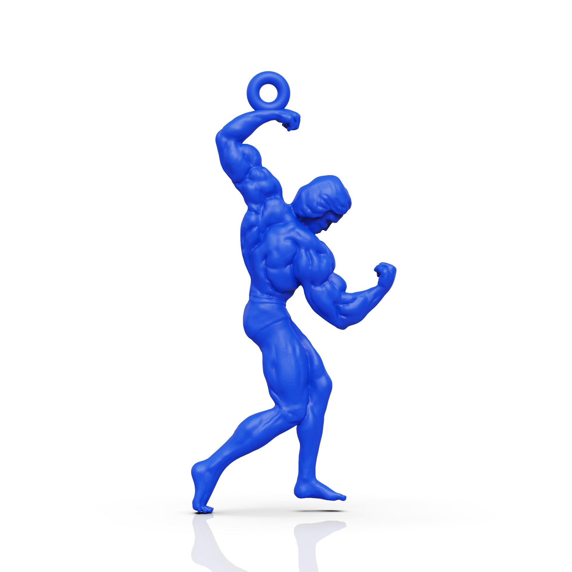 Iconic Bodybuilder Pose Pendant STL — view 4