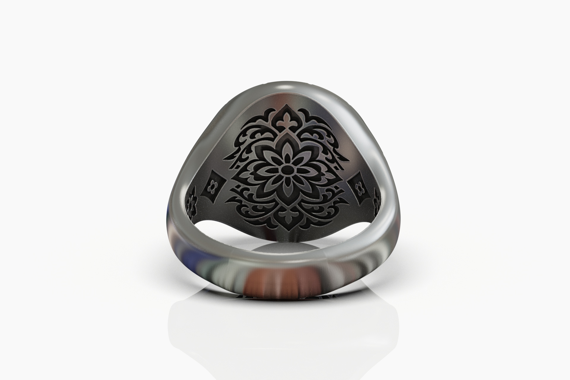 Divine Hand Cross Signet Ring — view 7