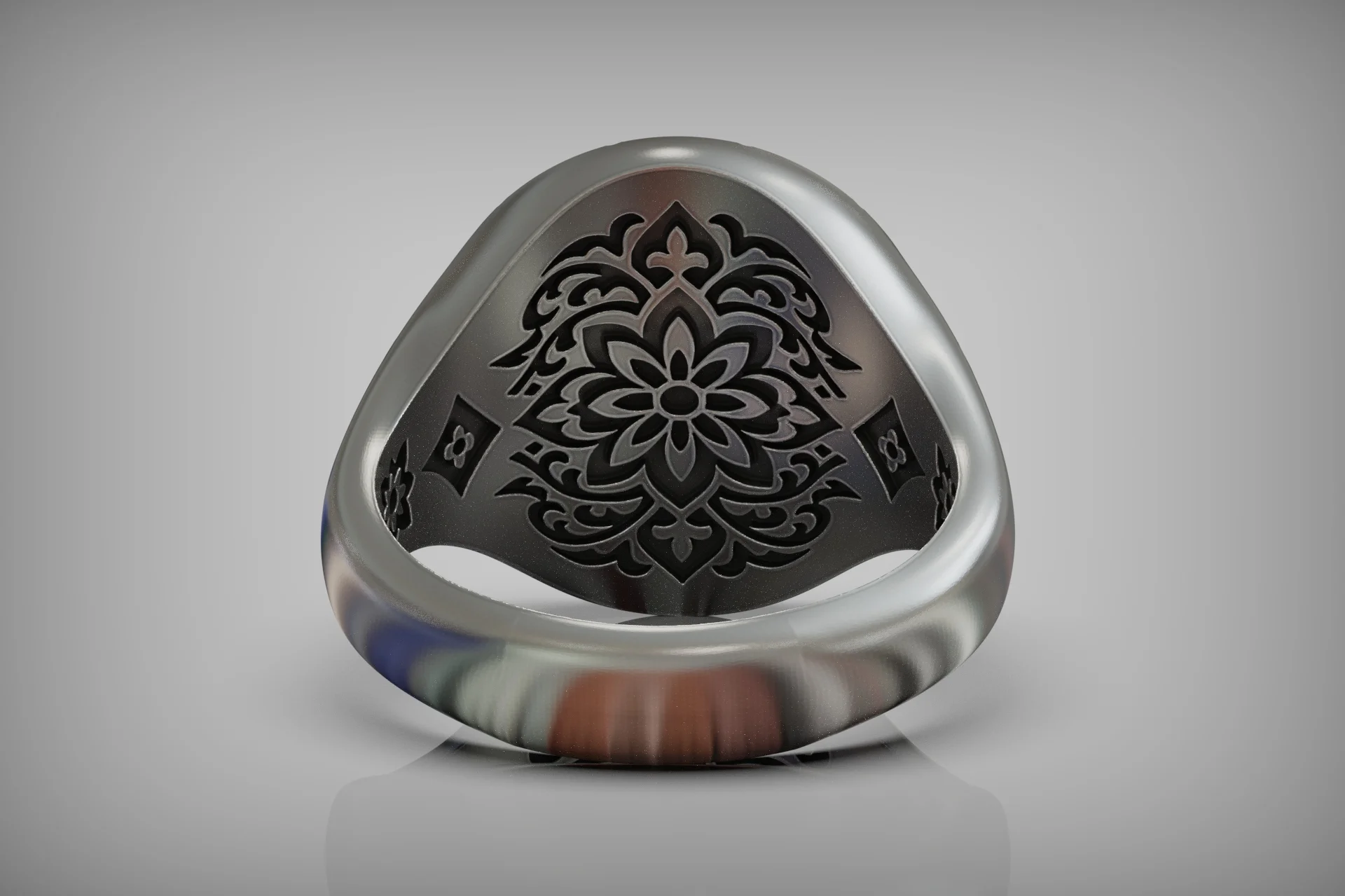 Divine Hand Cross Signet Ring — view 5
