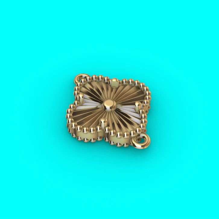 Quatrefoil Fluted Component with Connector Loops