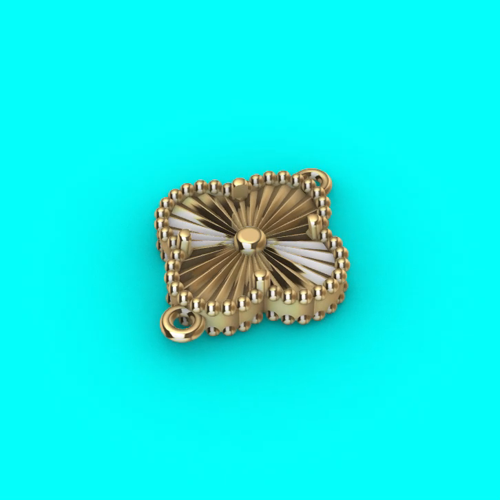 Quatrefoil Fluted Component with Connector Loops — view 6