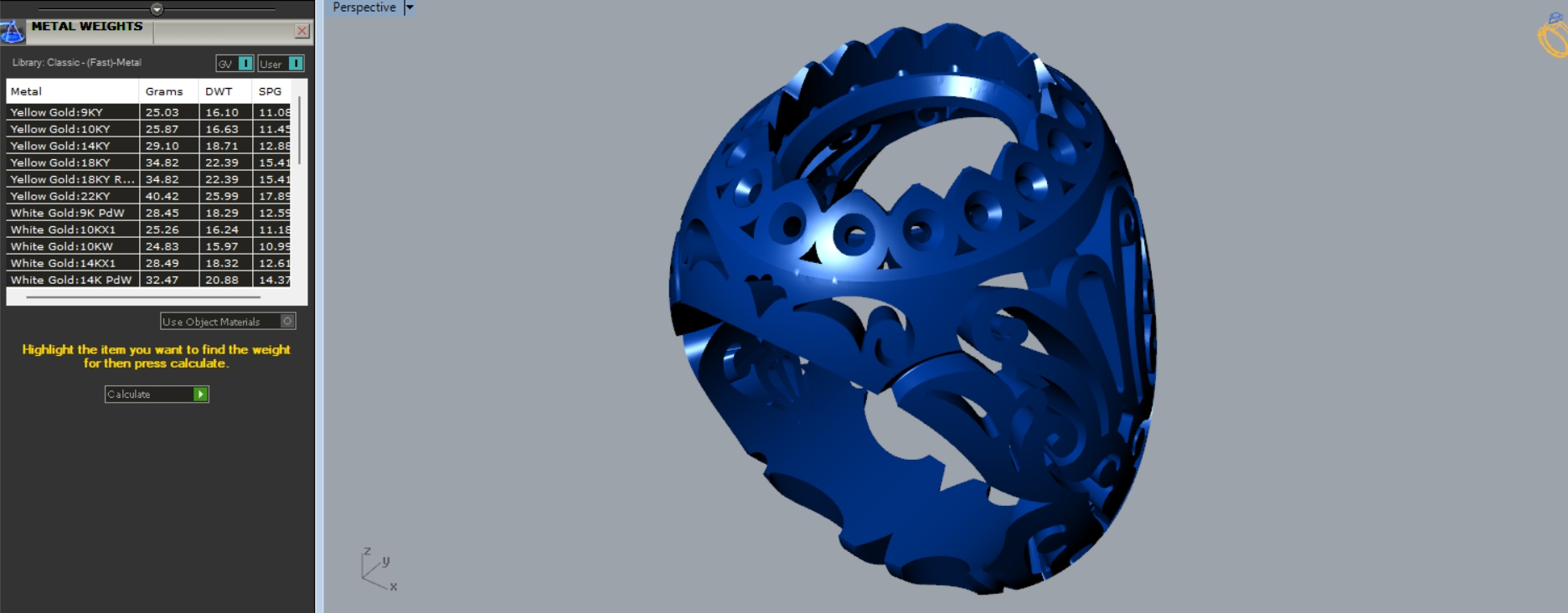 Vintage Filigree Signet Ring 3D print model 52 — view 5