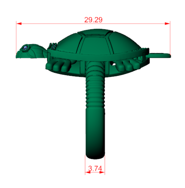 Turtle Ring with Movable head and legs — view 8