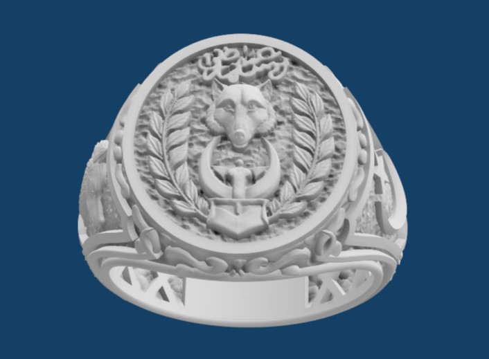 Turkish Flag Wolf Motif Ring with Mustafa Kemal Atatürk Signature — view 7