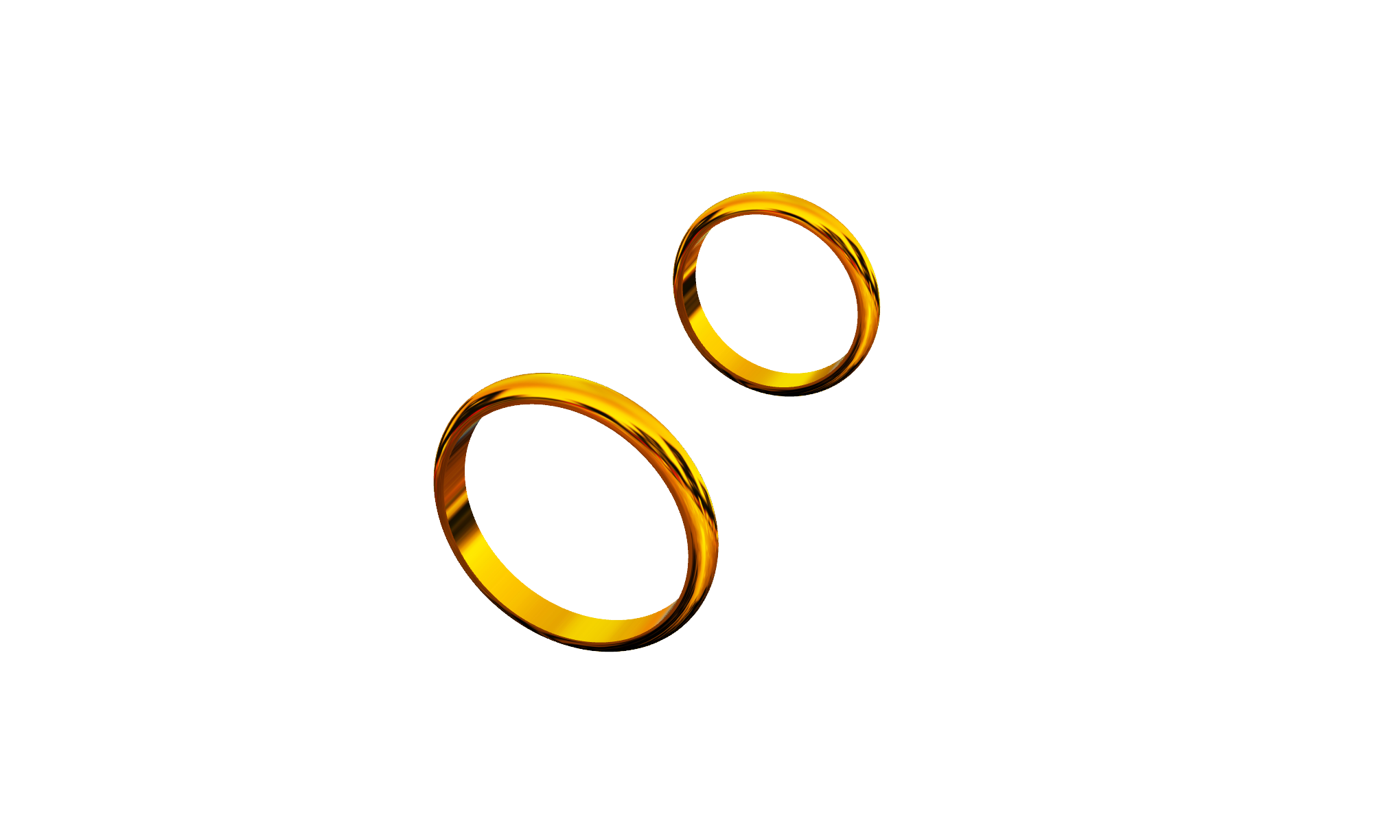 Two clasic wedding rings — view 4