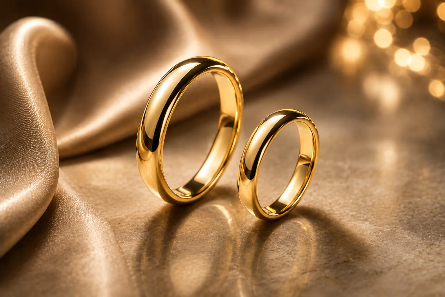 Two clasic wedding rings