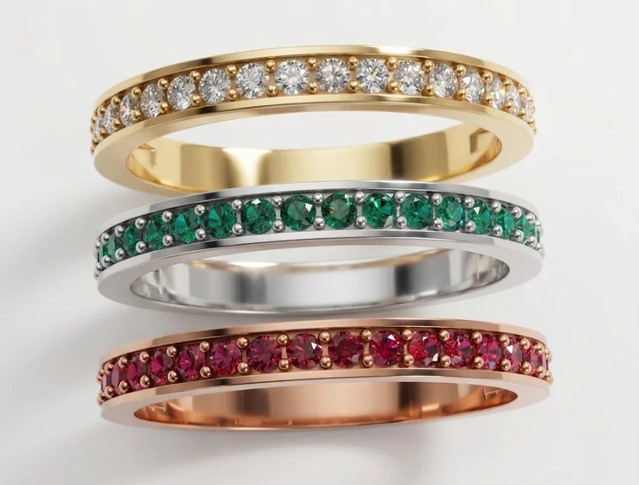 Half-Eternity Diamond Ring Pack