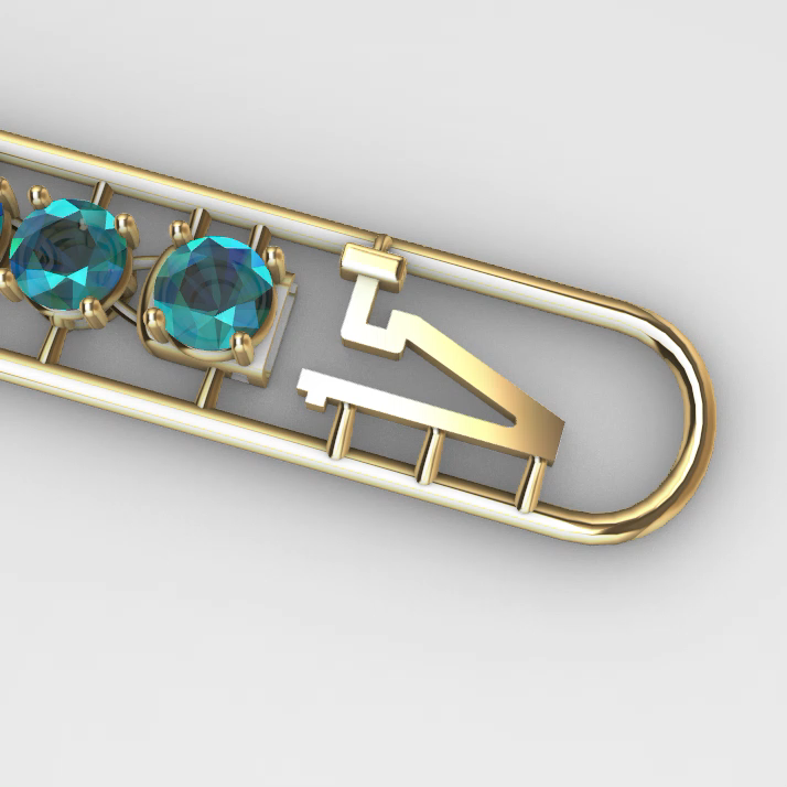 Classic Four-Prong Tennis Bracelet for Round Gems — view 3