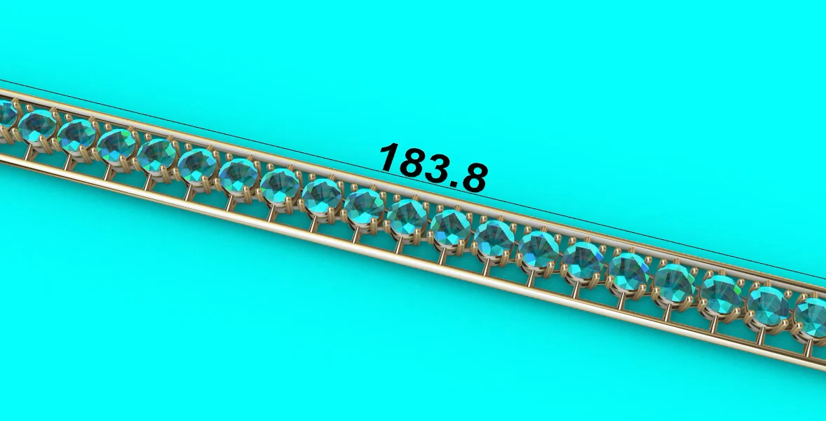 Classic Four-Prong Tennis Bracelet for Round Gems