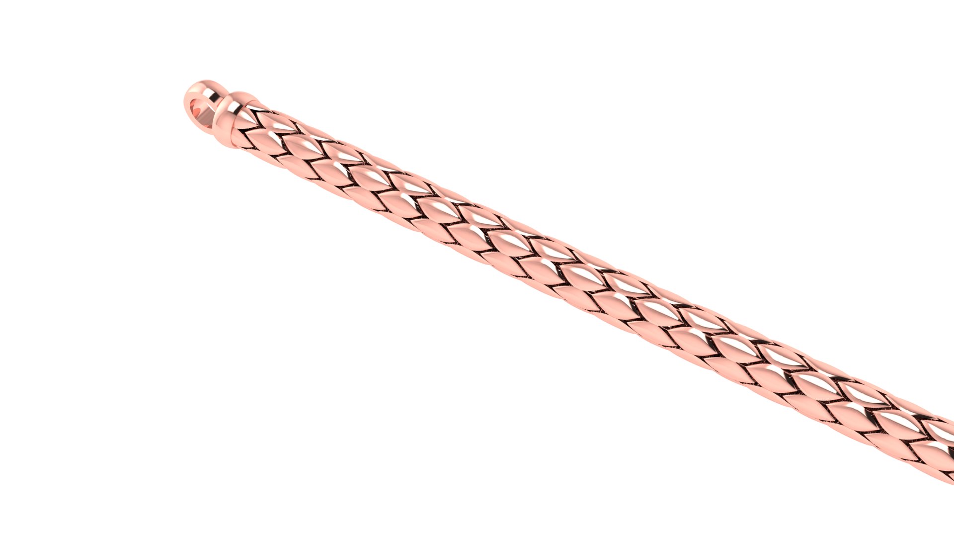 Snake Link Bracelet Digital Model — view 5