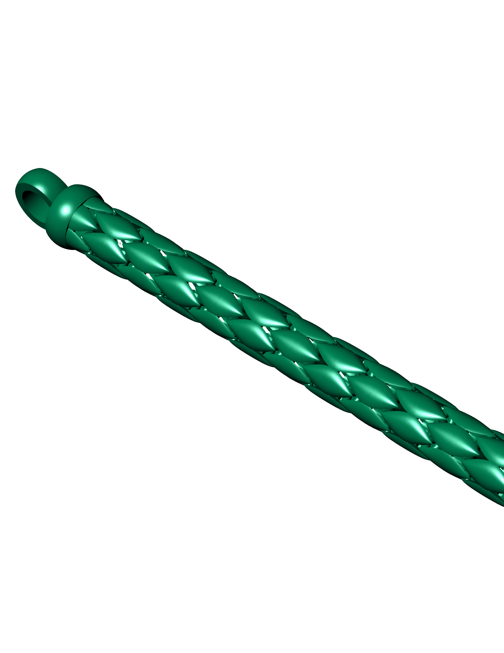 Snake Link Bracelet Digital Model — view 8