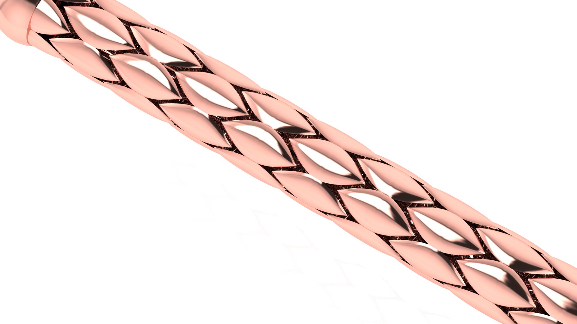 Snake Link Bracelet Digital Model — view 6