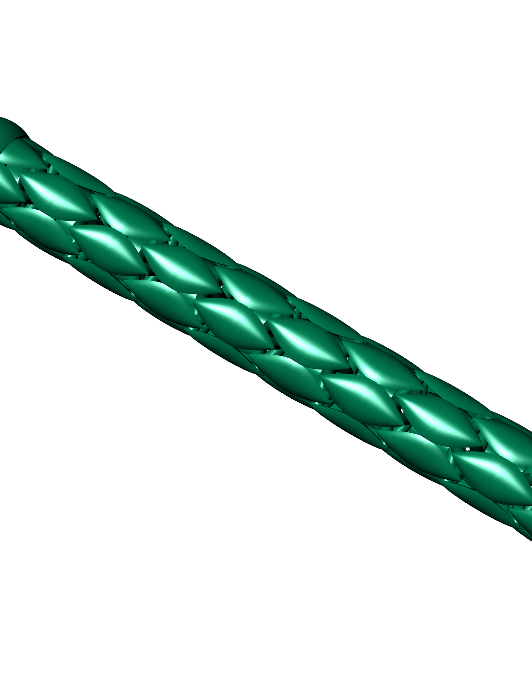 Snake Link Bracelet Digital Model — view 7