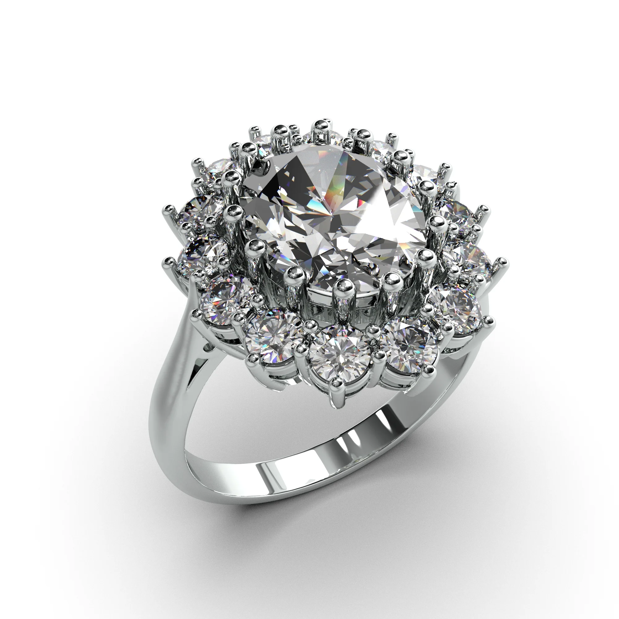 Princess Diana Ring with diamonds — view 6