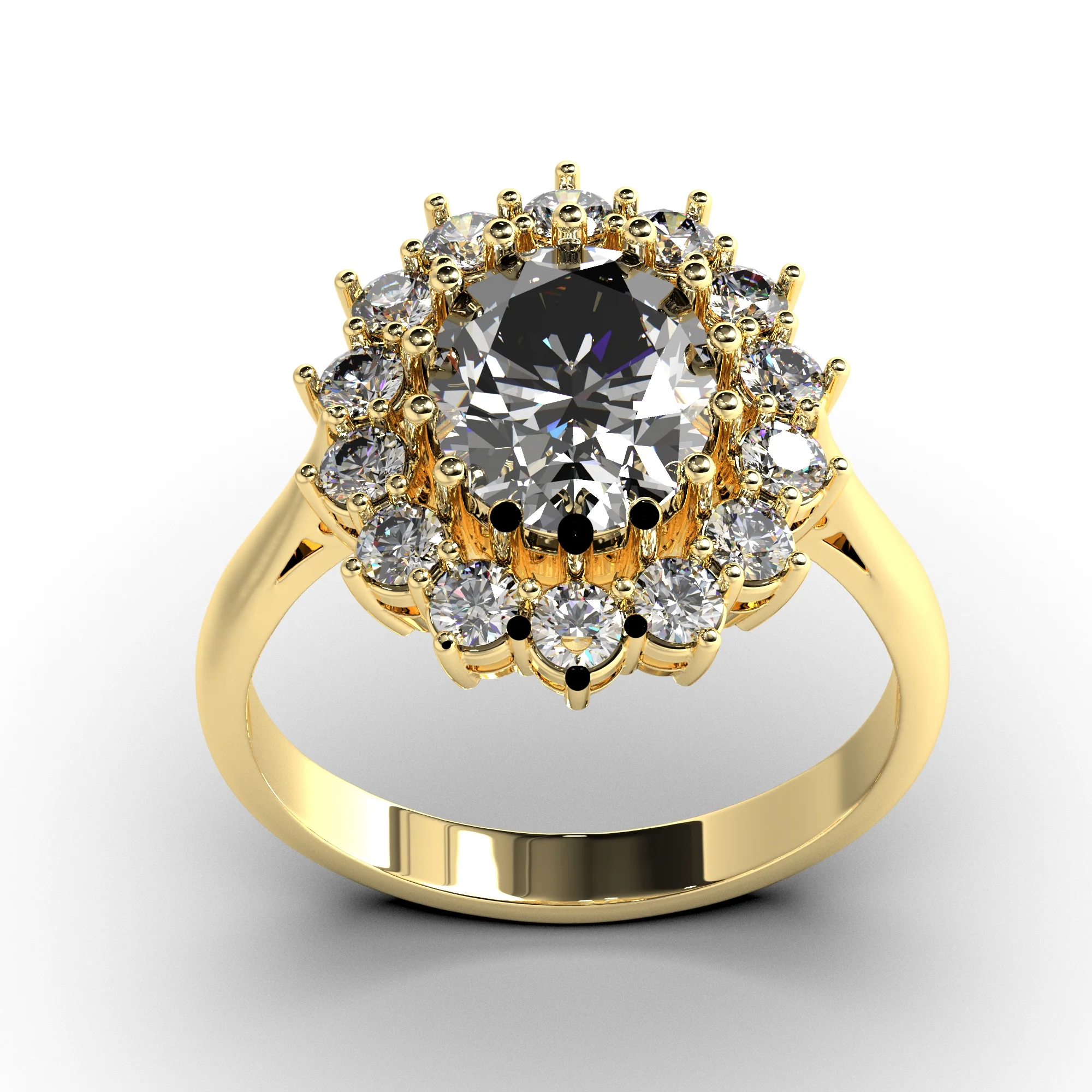 Princess Diana Ring with diamonds — view 8