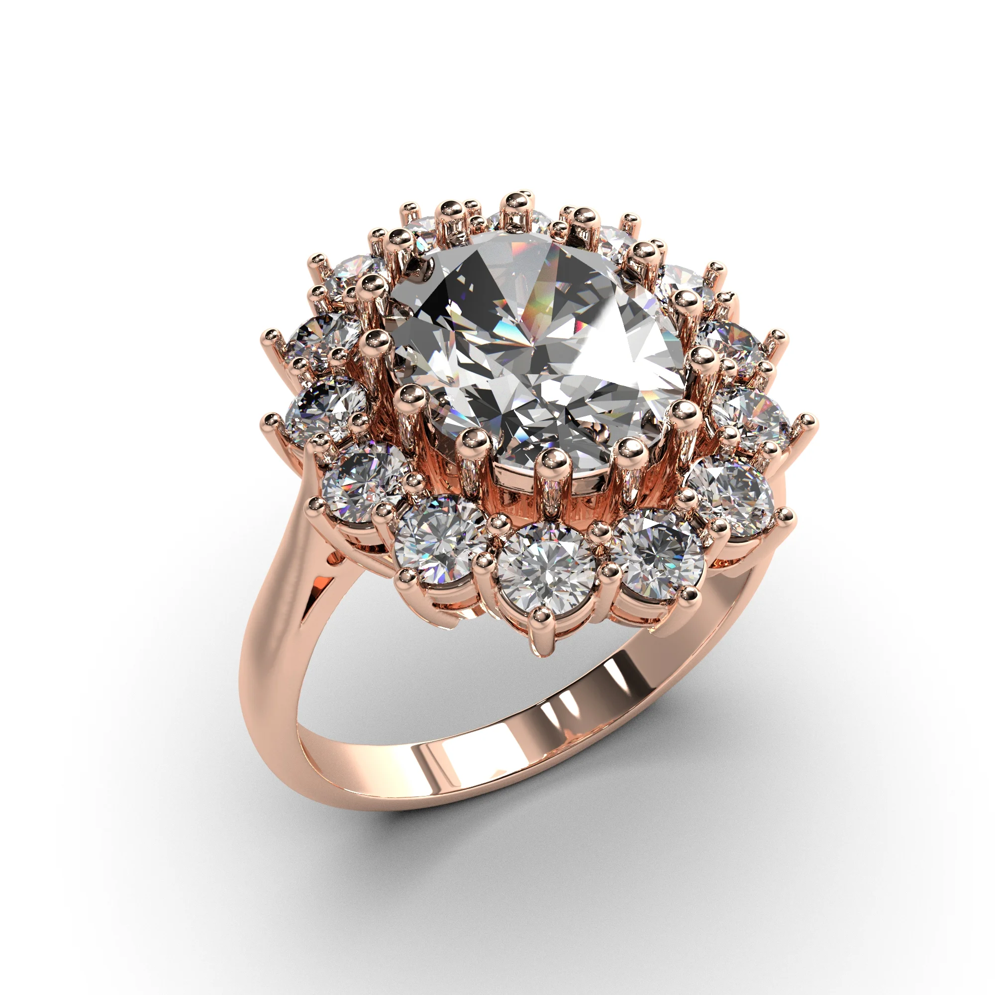 Princess Diana Ring with diamonds — view 4