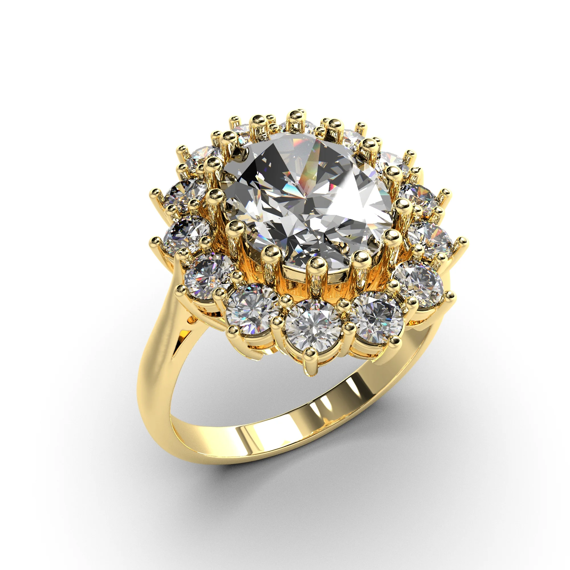 Princess Diana Ring with diamonds — view 5