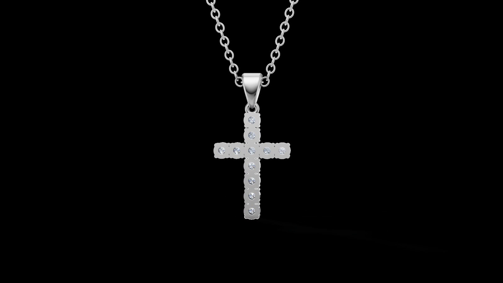 Diamond Cross Pendant 3mm 11 pices — view 5