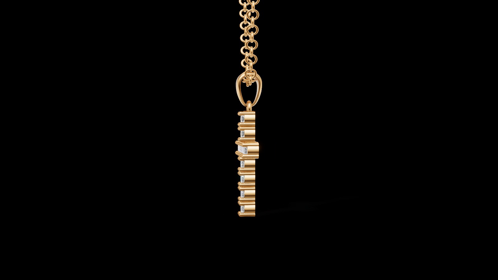 Diamond Cross Pendant 3mm 11 pices — view 6
