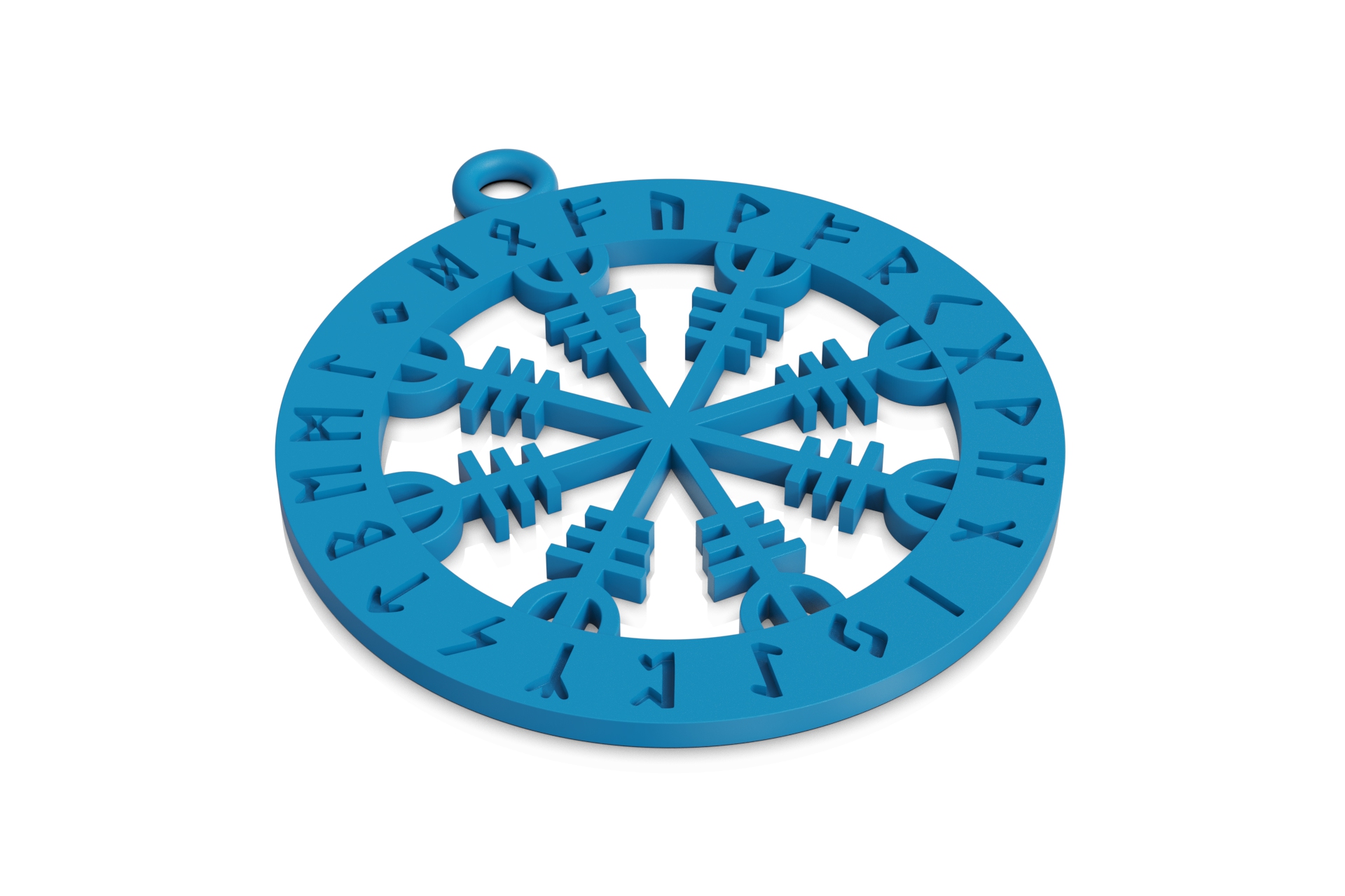Viking Vegvisir Runic Compass Pendant — view 6