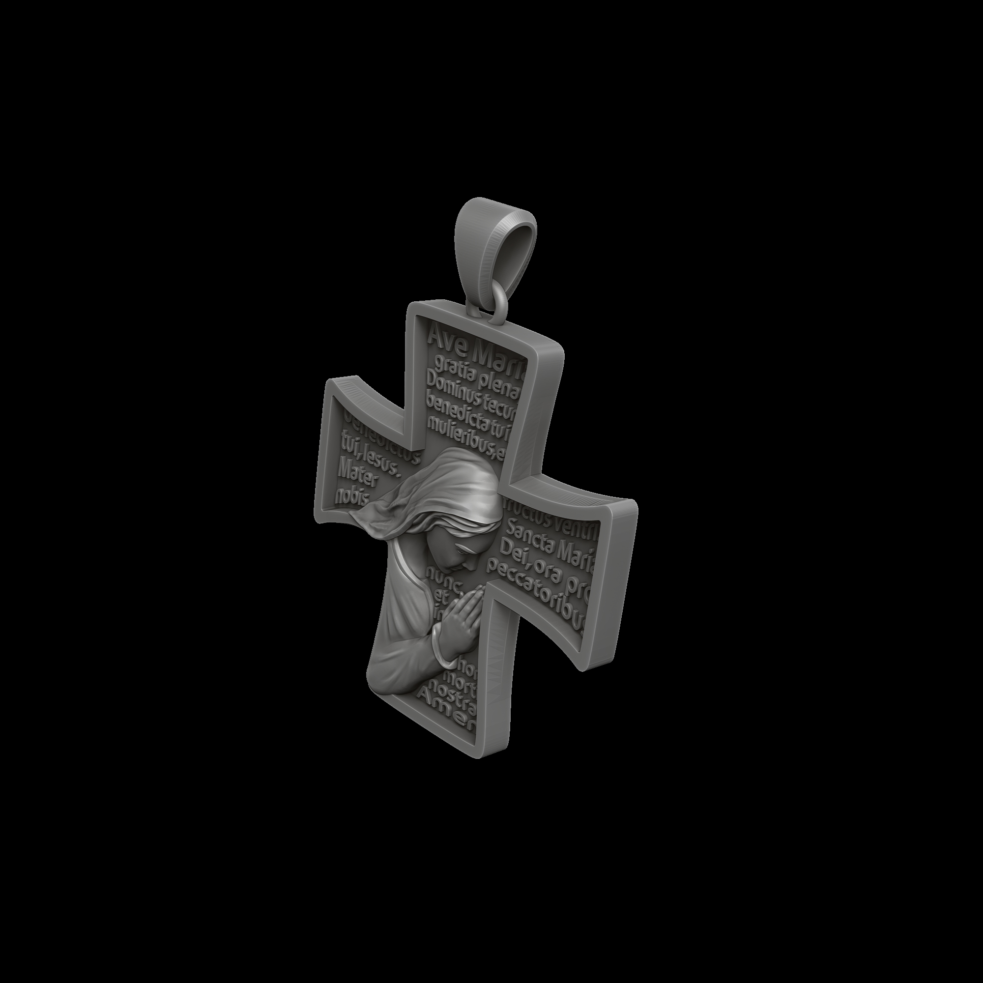 Pendant With Praying Holy Mary — view 6