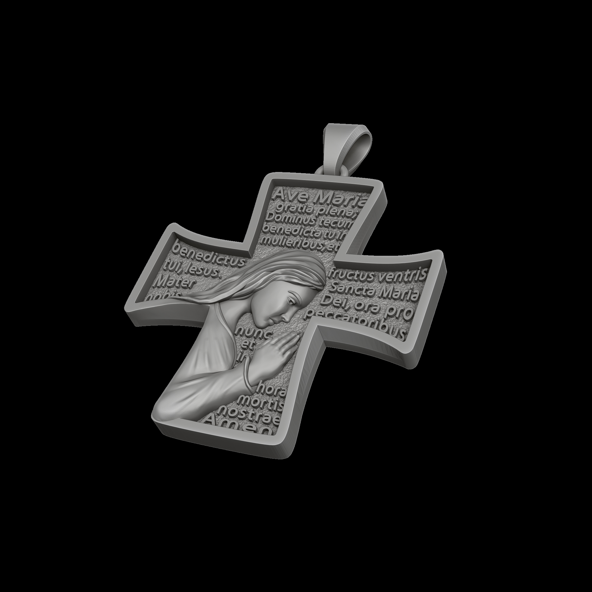 Pendant With Praying Holy Mary — view 7