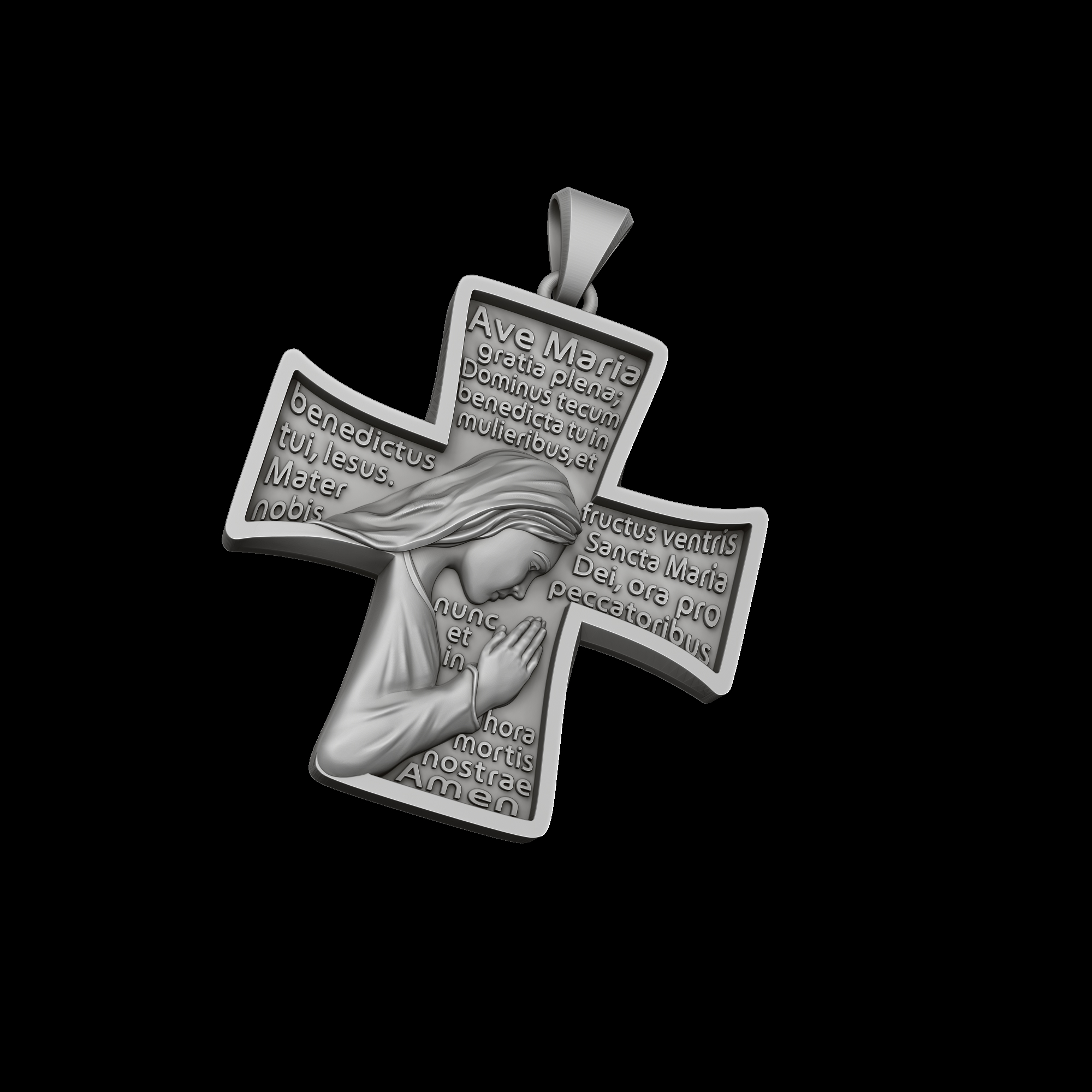 Pendant With Praying Holy Mary — view 5