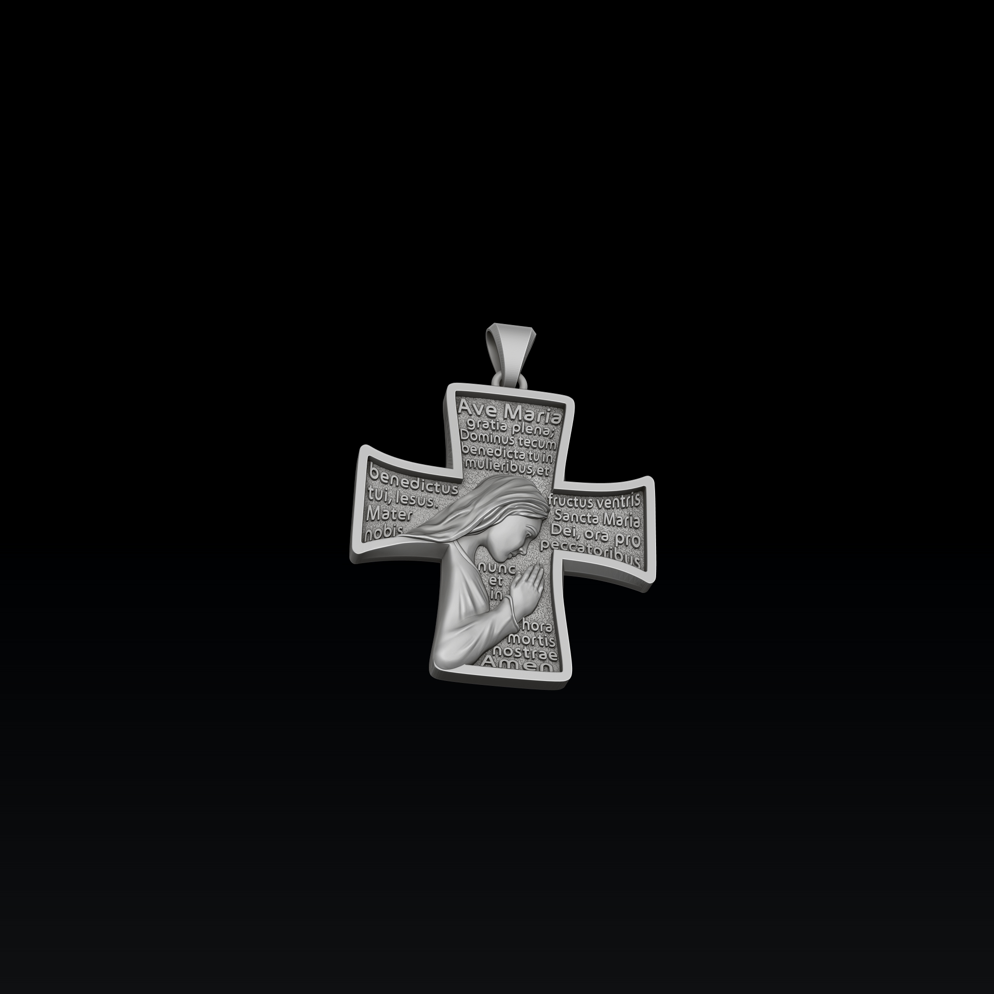 Pendant With Praying Holy Mary — view 4