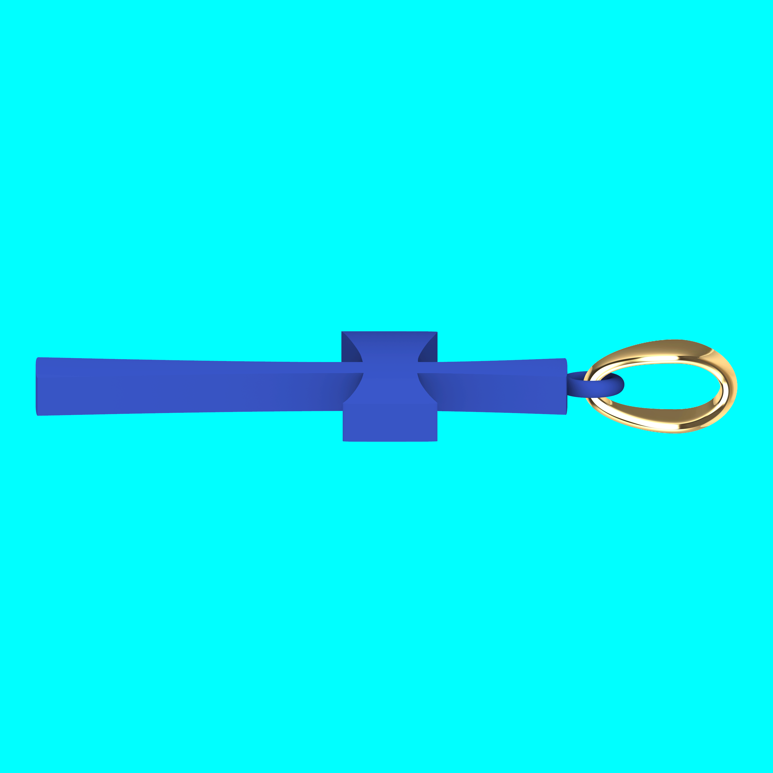 Cross Pendant with Flared Arms — view 4