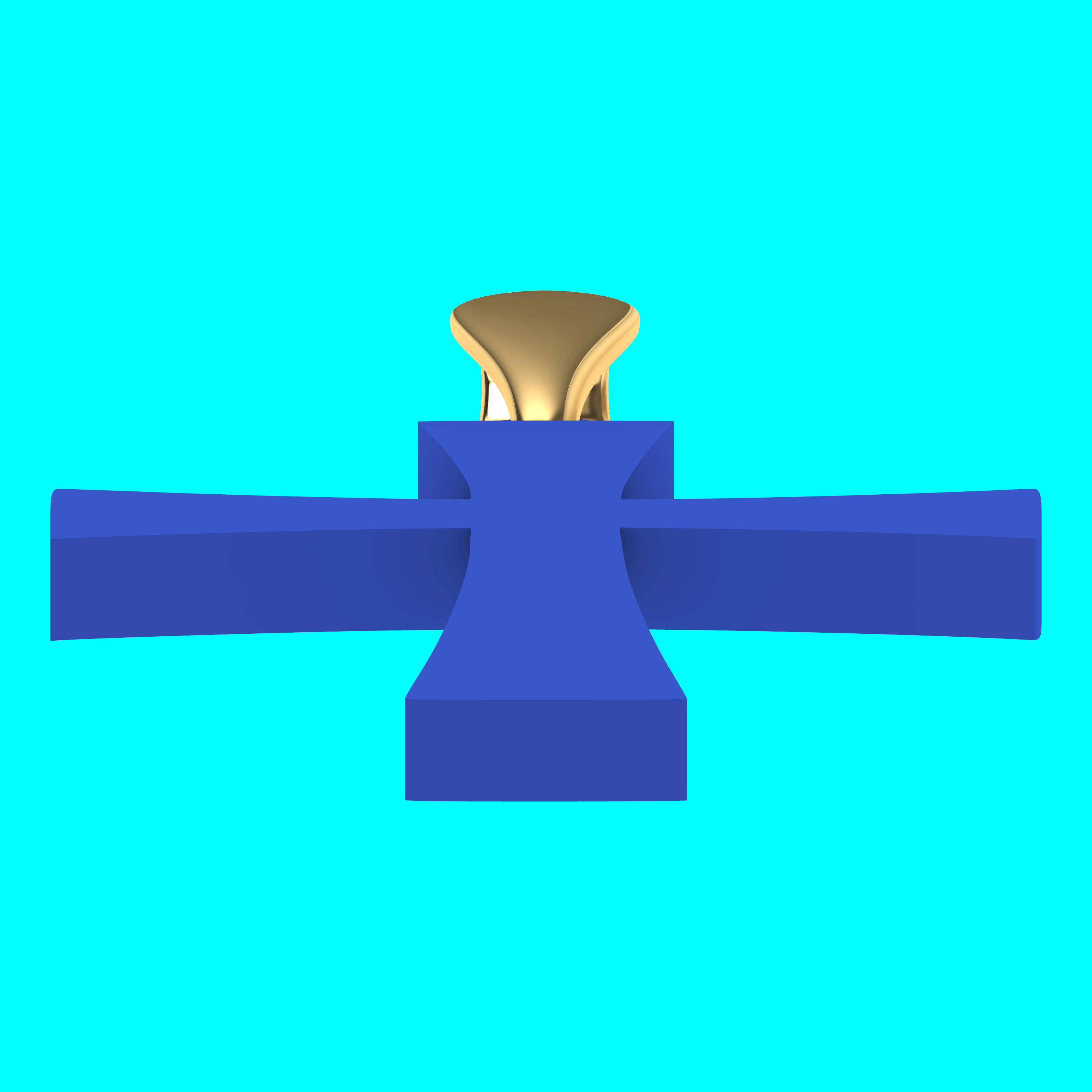 Cross Pendant with Flared Arms — view 3