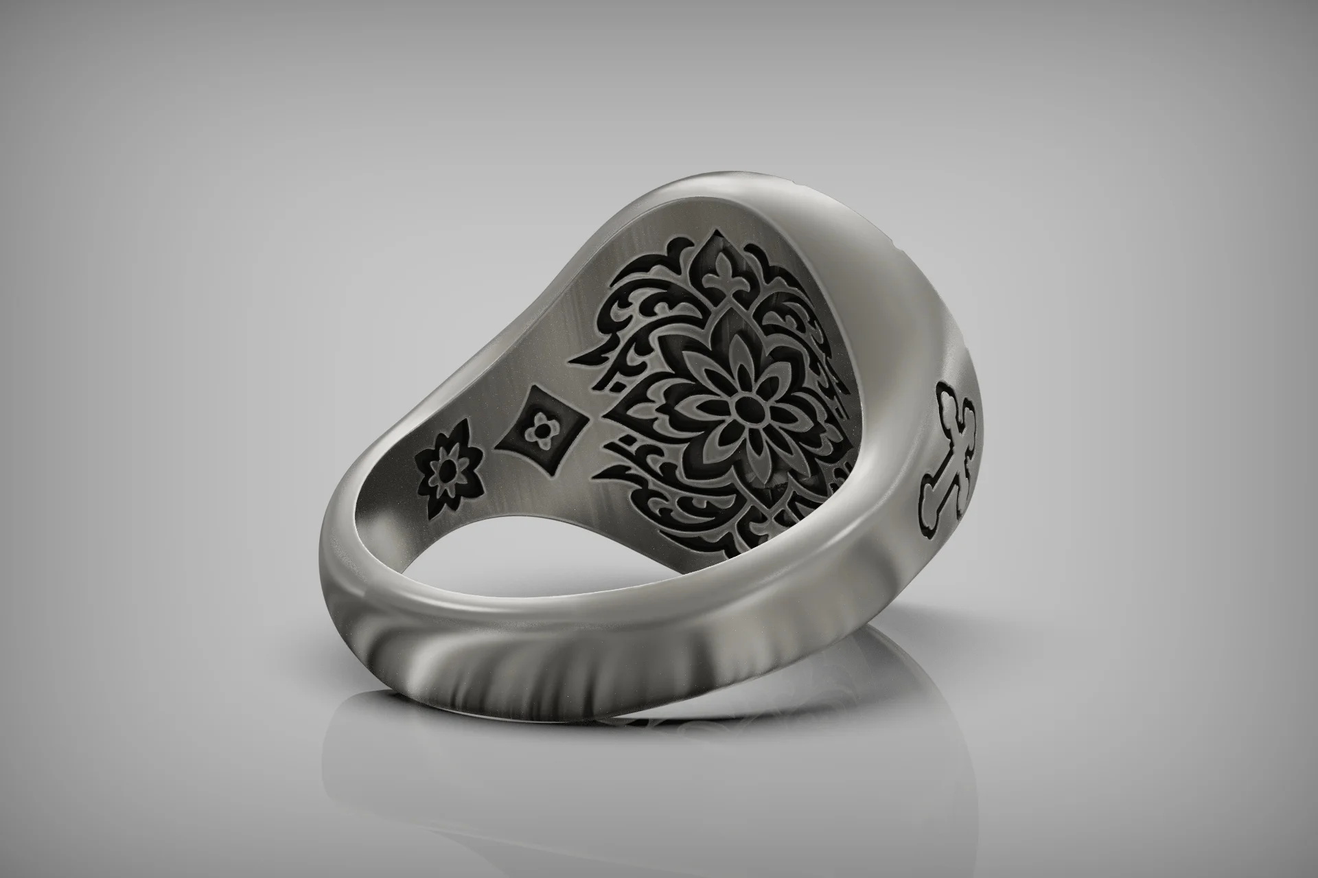 Agnus Dei Lamb of God Signet Ring — view 7