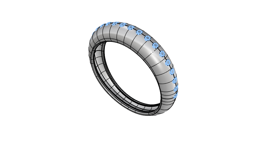 bombay diamonds ring — view 2