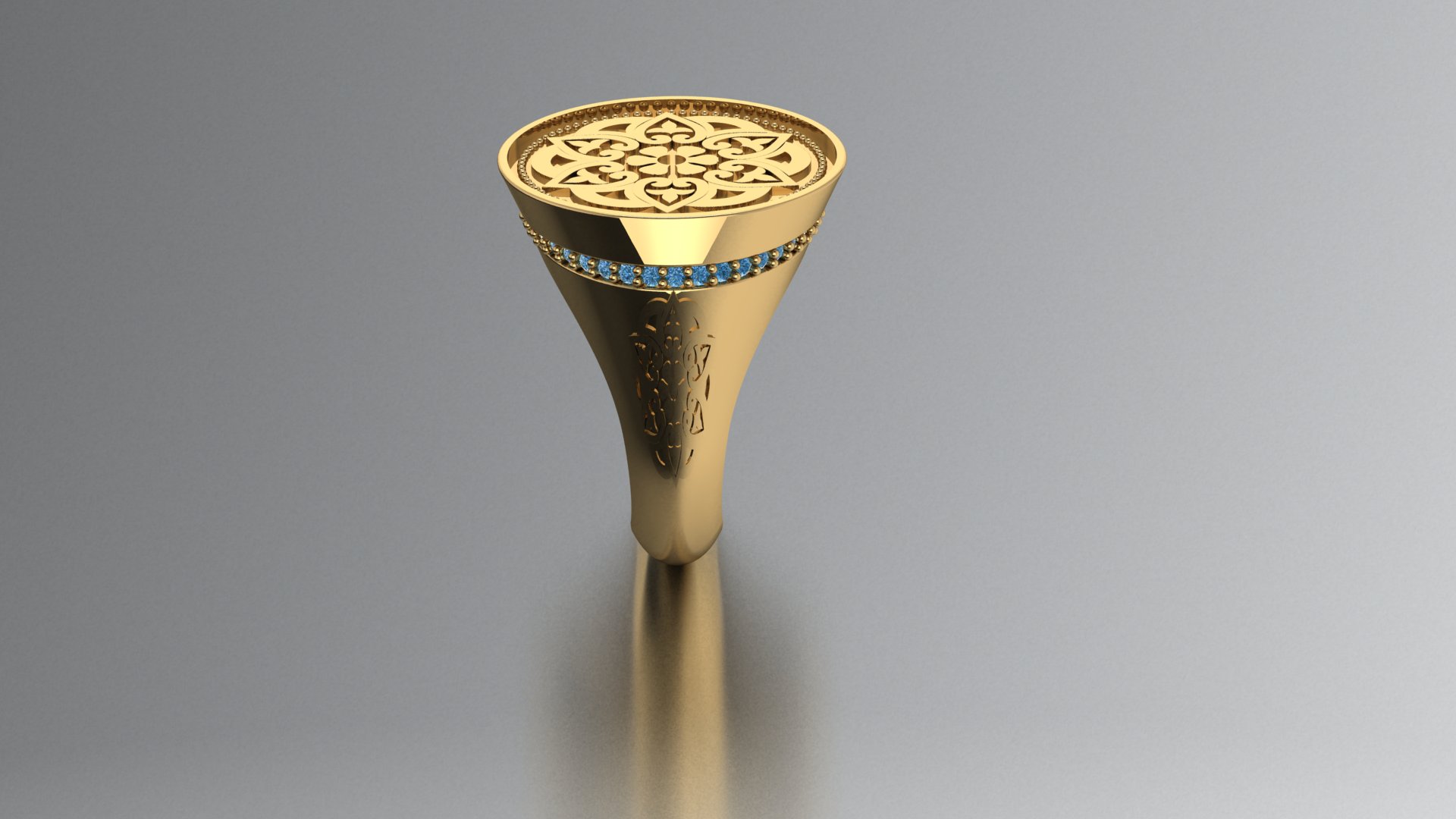 Minimalist Men's Hollow Band Ring — view 2