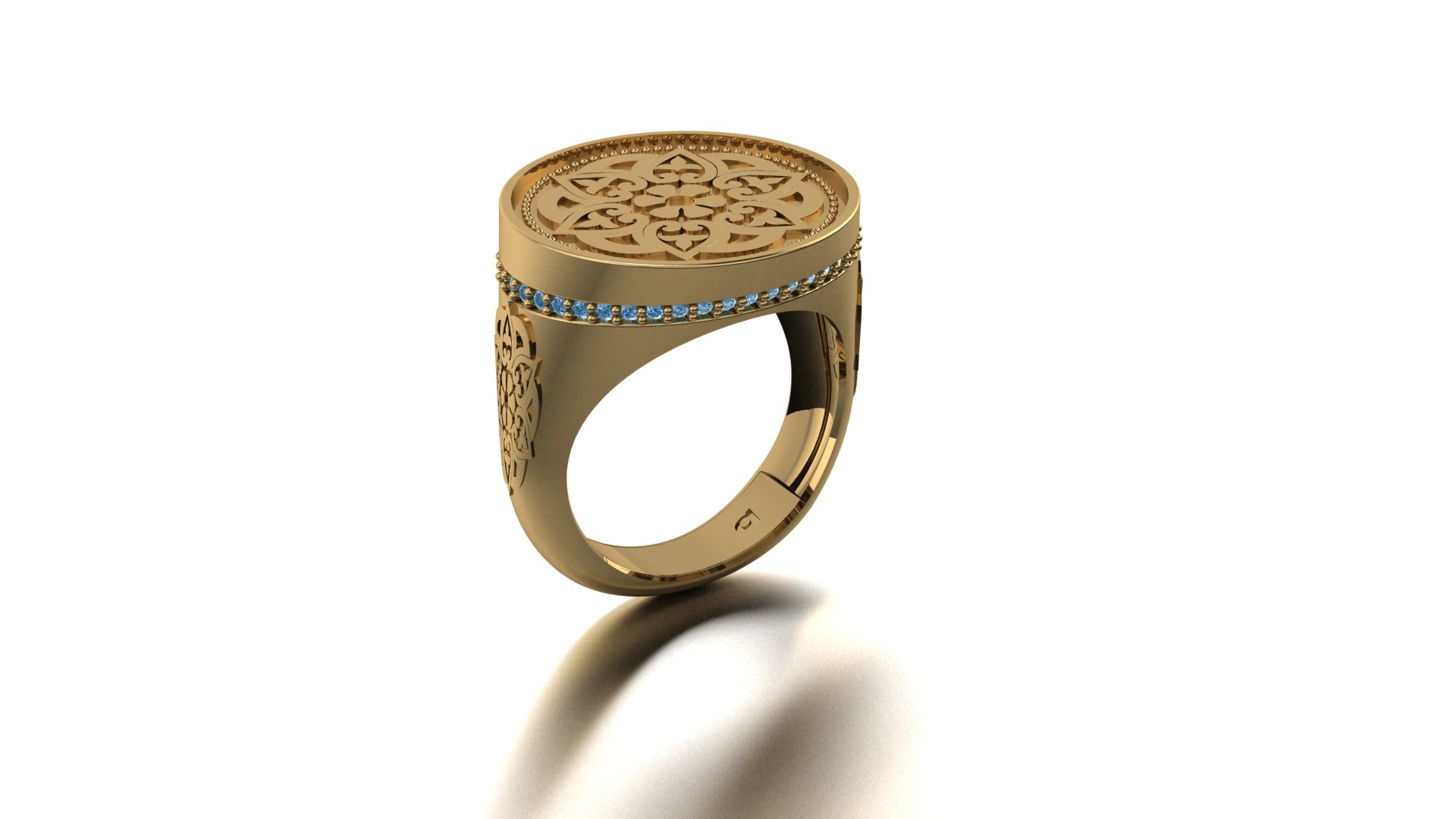 Minimalist Men's Hollow Band Ring