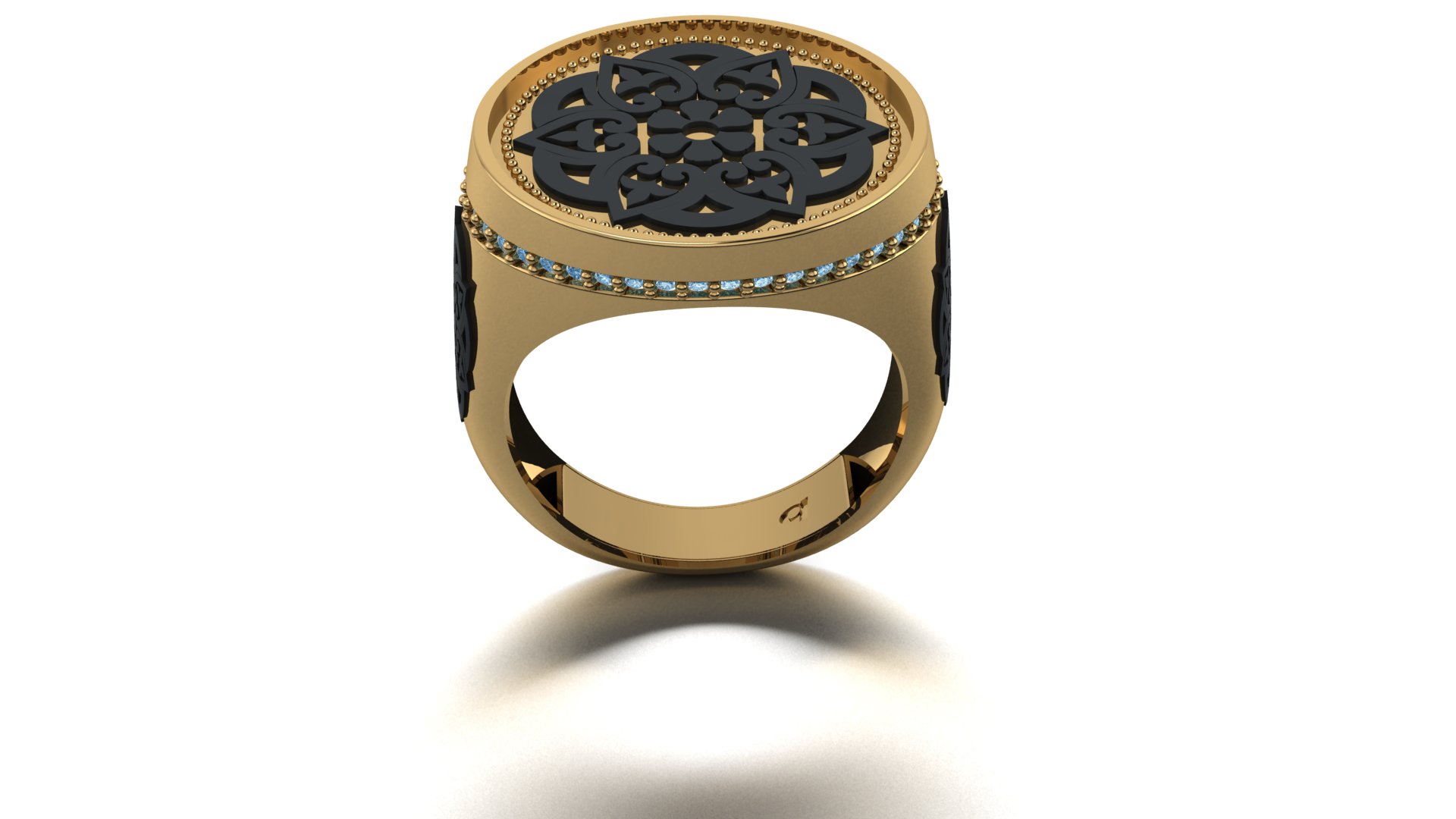 Minimalist Men's Hollow Band Ring — view 7