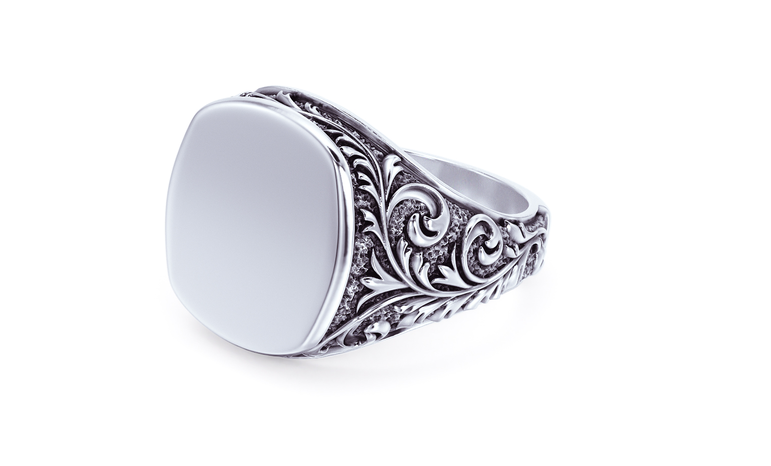 filigree signet ring — view 6