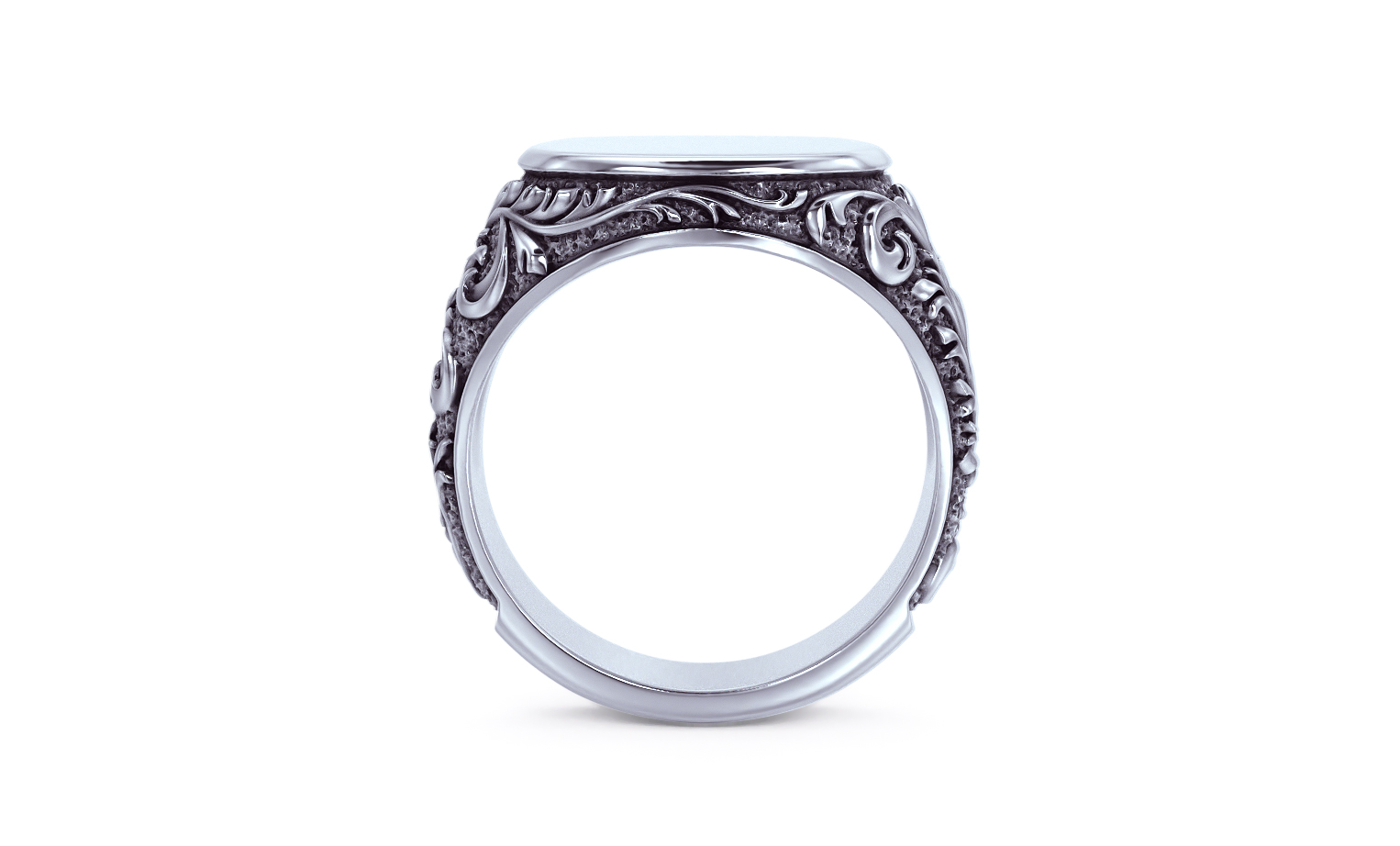 filigree signet ring — view 7