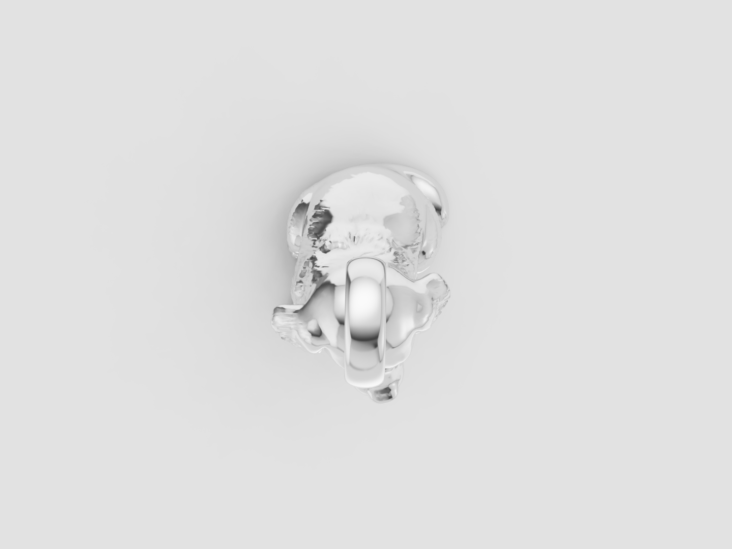 Golden Retriever Charm 3D Model — view 5