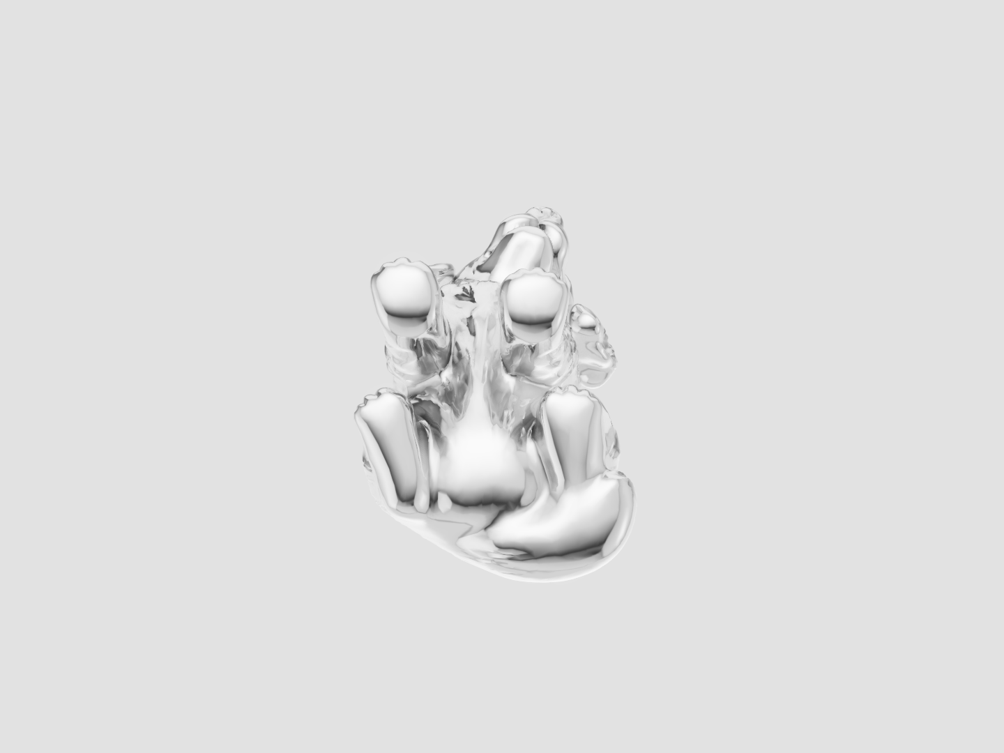 Golden Retriever Charm 3D Model — view 6