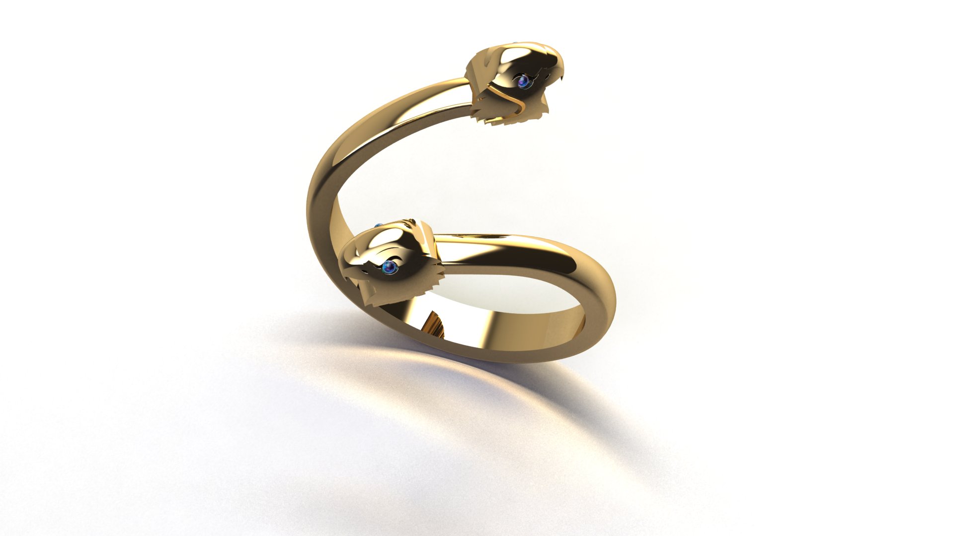 Minimalist Organic Sculptural Ring — view 8