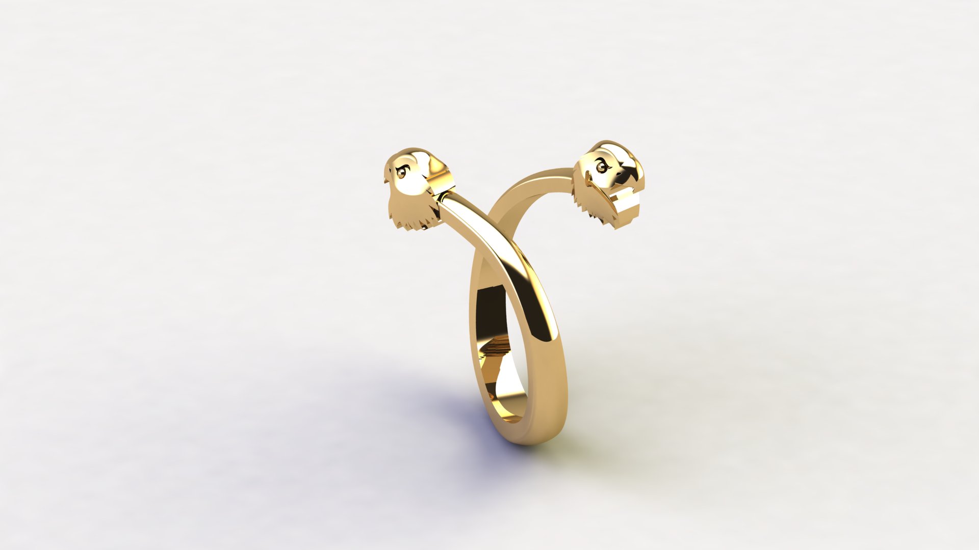Minimalist Organic Sculptural Ring — view 2